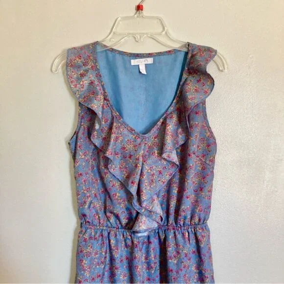 4/$10 - dELiA*s Floral Ruffle-Front Dress - Picture 2 of 6
